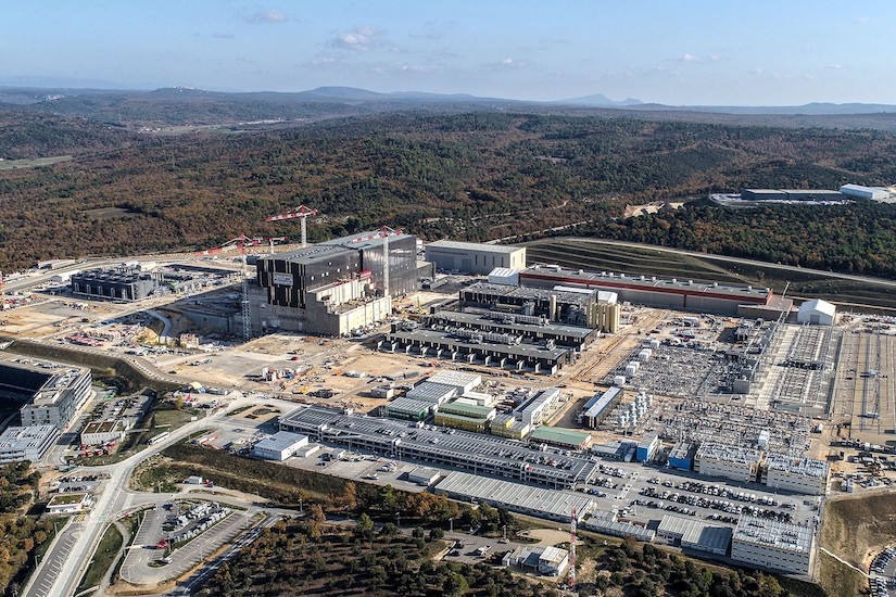 The ITER fusion experiment facility in France in Nov. 2020