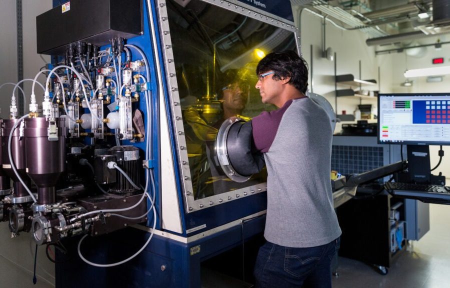 A gyroid lattice created by Professor Roderic Lakes using 3D printing